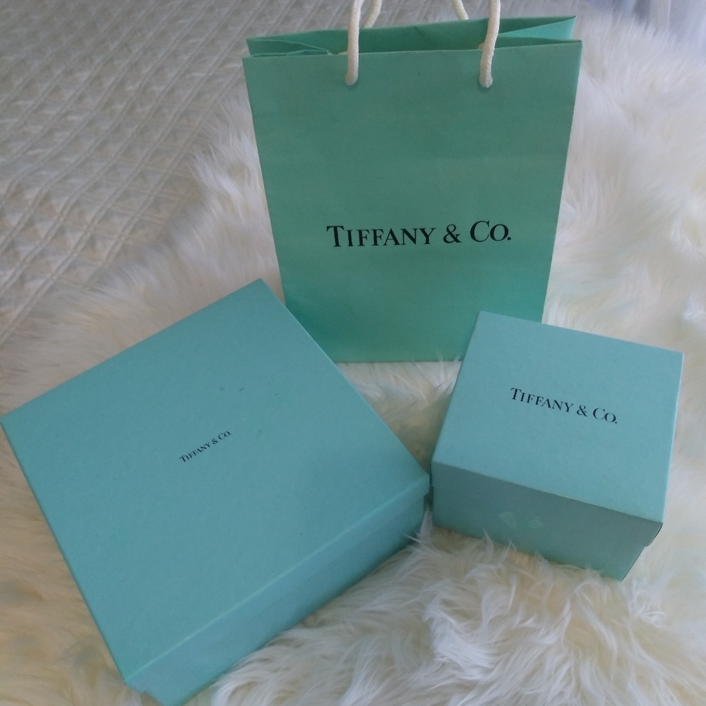 Authentic Tiffany & Co. Boxes and Bag